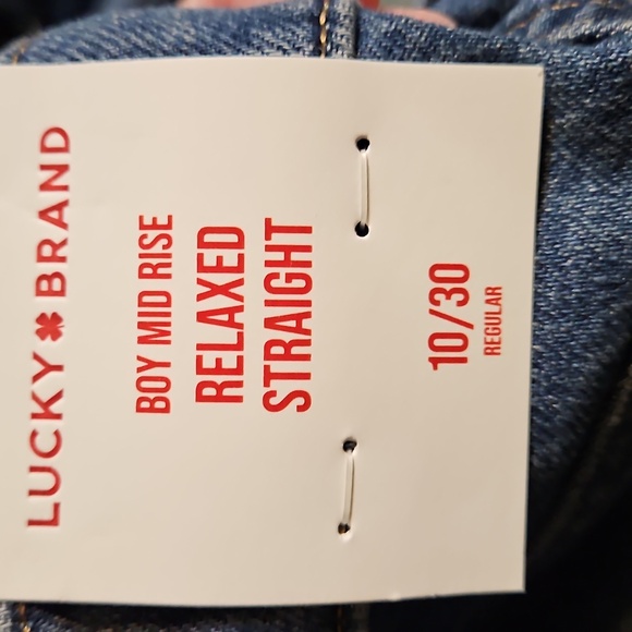 NWT Lucky Brand Boy Mid-Rise Straight Jeans - Picture 14 of 15